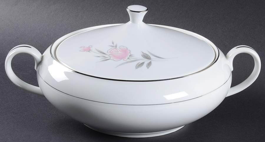 Belle Rose Round Covered Vegetable by Royal Court-1
