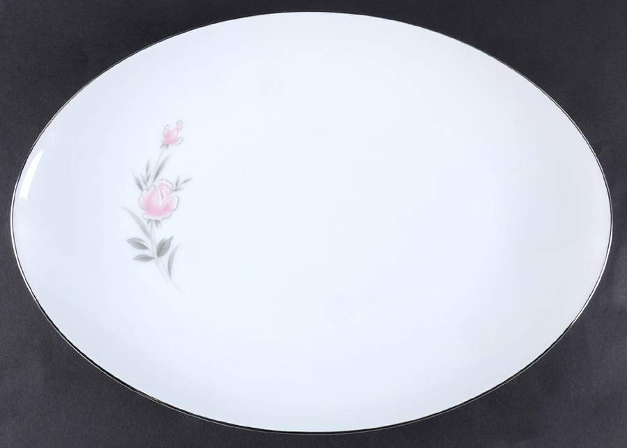 Belle Rose 14" Oval Serving Platter by Royal Court-1
