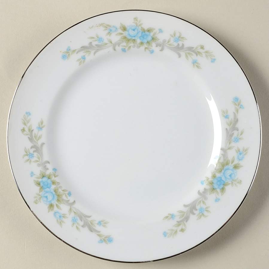 Blue Fantasy Bread & Butter Plate by Royal Court-1