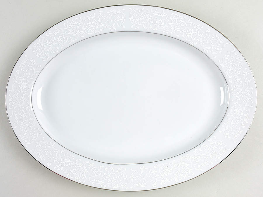 Brocade 14" Oval Serving Platter by Royal Court-1