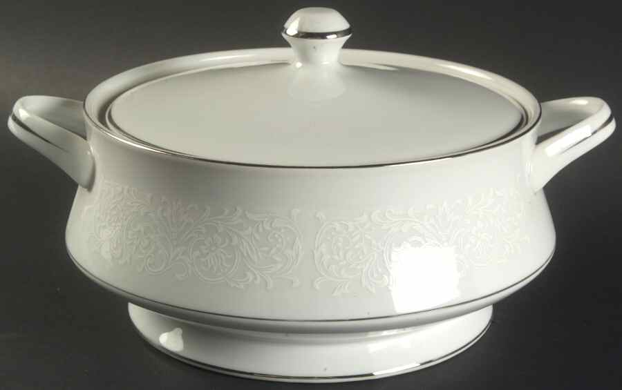 Brocade Round Covered Vegetable by Royal Court-1