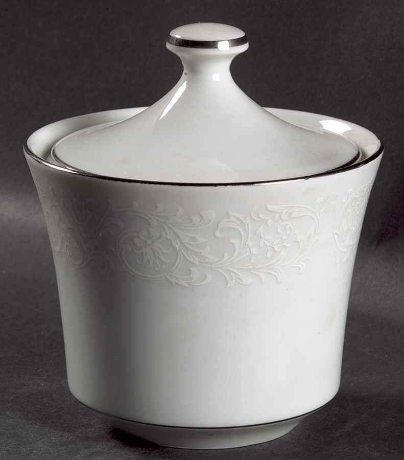 Brocade Sugar Bowl & Lid by Royal Court-1