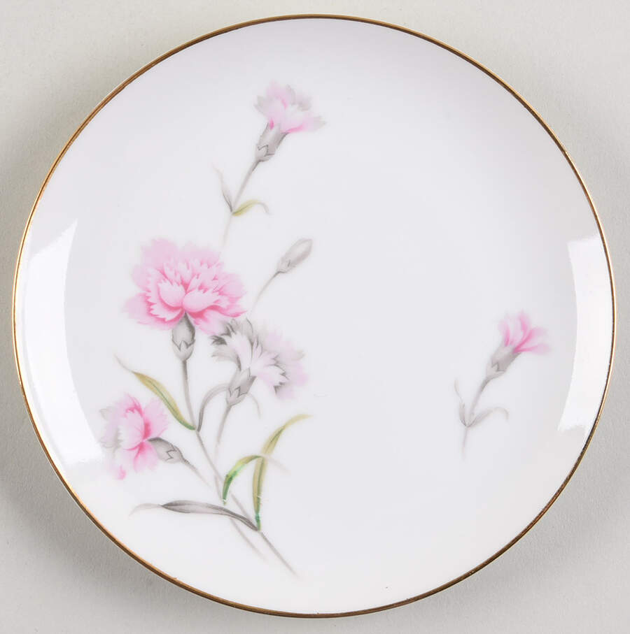 Carnation Bread & Butter Plate by Royal Court-1