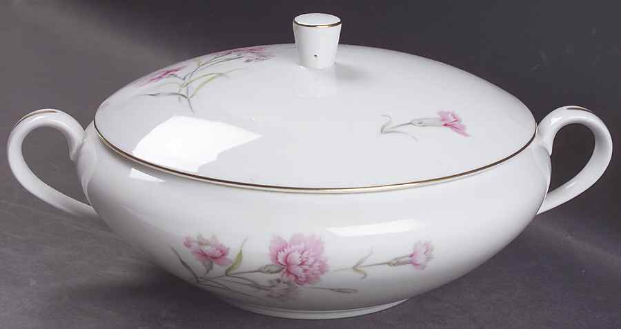 Carnation Round Covered Vegetable by Royal Court-1