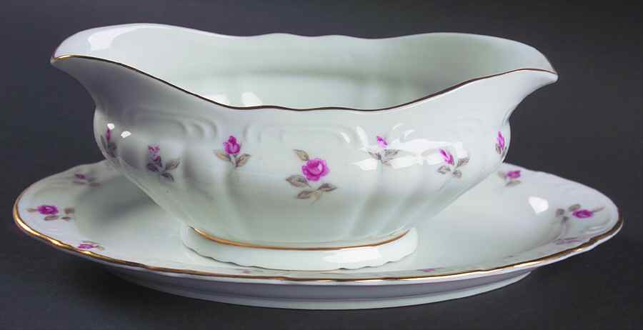 Du Barry Gravy Boat & Underplate/Relish by Royal Court-1