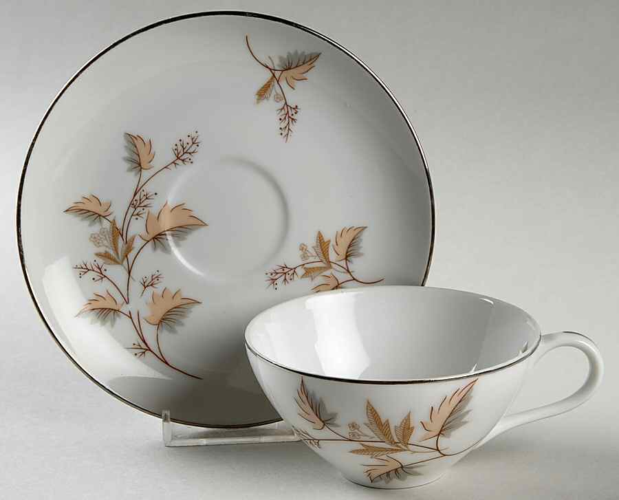 Shelley Flat Cup & Saucer Set by Royal Court-1