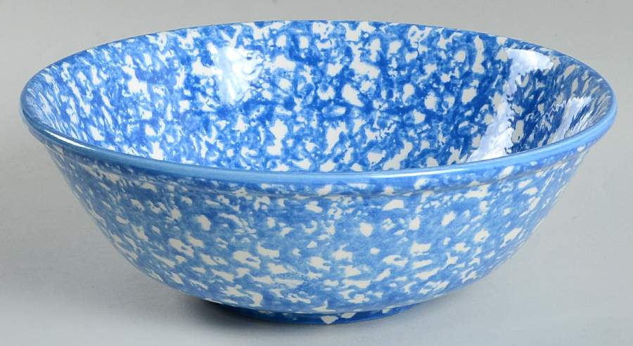 Town and Country Blue (No trim) 8" Round Vegetable Bowl by Royal Cumberland-1