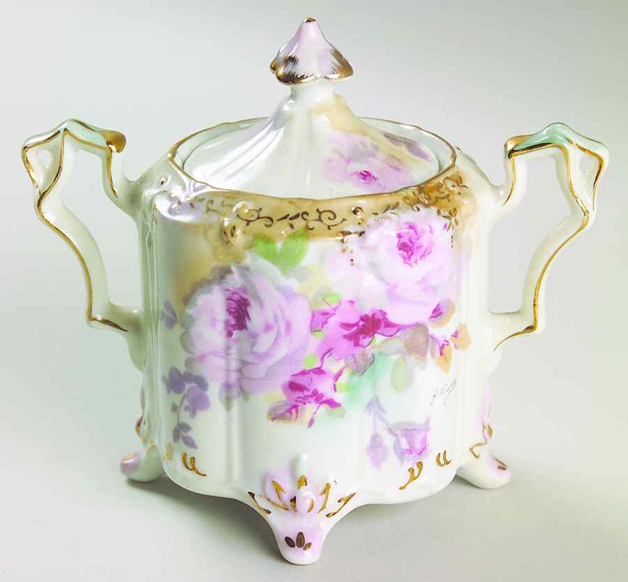 Chantilly Rose Mini Sugar Bowl & Lid by Royal Crown (Japan)-1