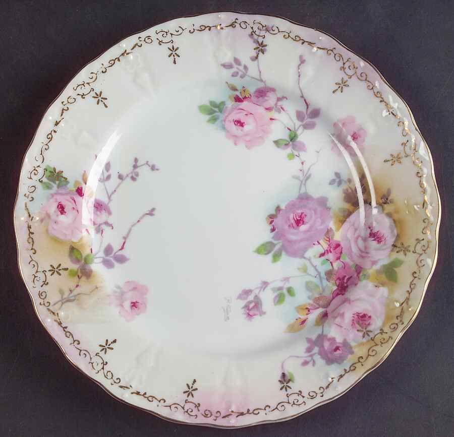 Chantilly Rose Salad Plate by Royal Crown (Japan)-1