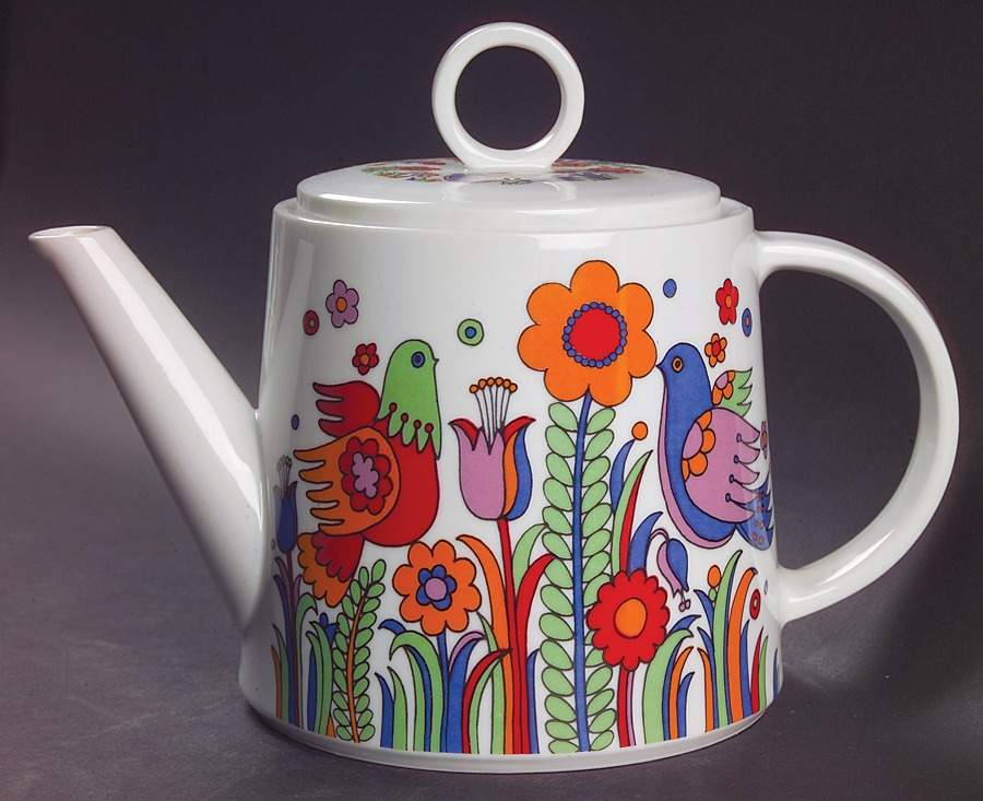 Paradise Teapot & Lid by Royal Crown (Japan)-1