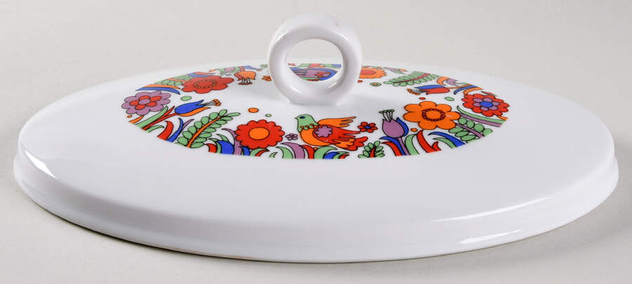 Paradise Lid for 2 Quart Oval Covered Casserole by Royal Crown (Japan)-1