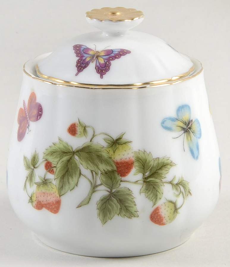 Spring Time Sugar Bowl & Lid by Royal Crown (Japan)-1