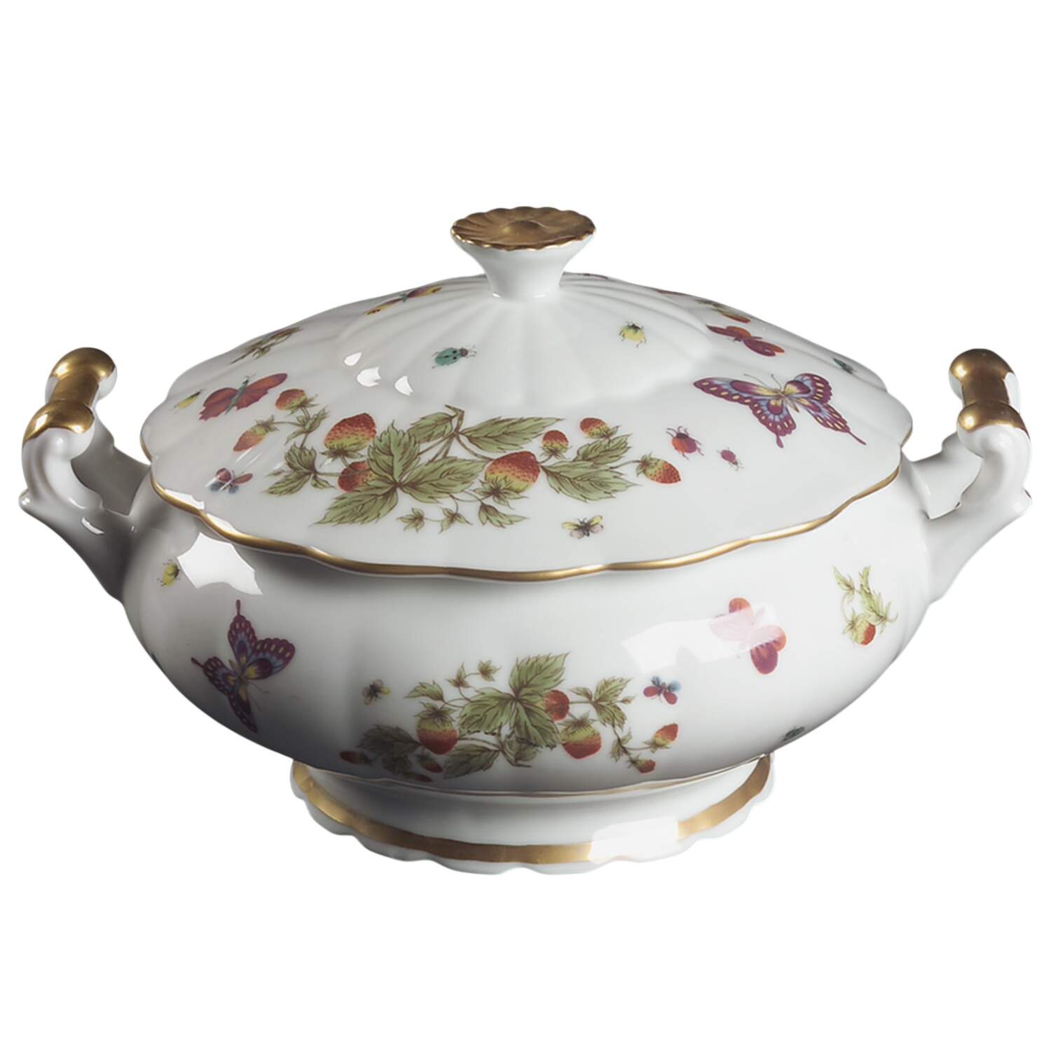 Spring Time Round Covered Vegetable by Royal Crown (Japan)-1