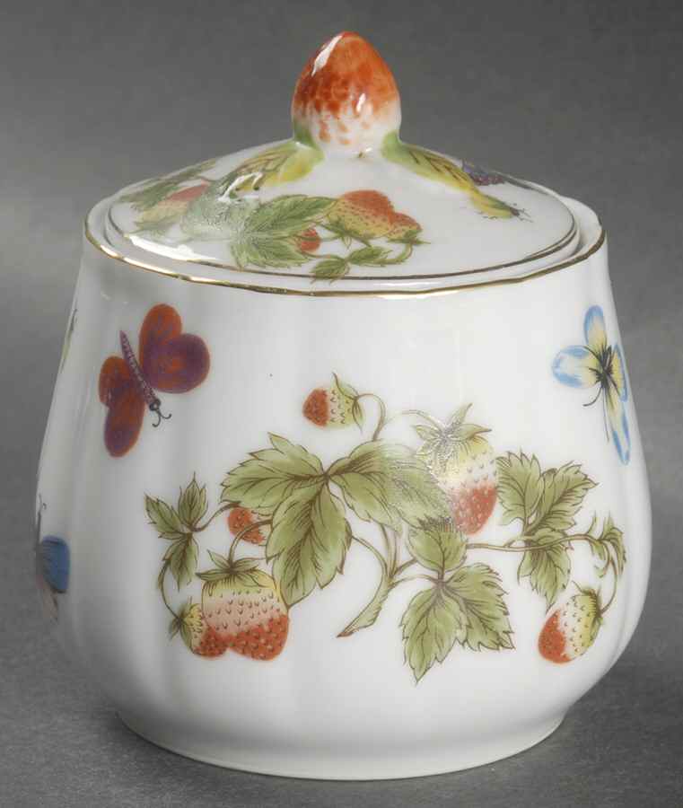 Spring Time Mini Sugar Bowl & Lid by Royal Crown (Japan)-1