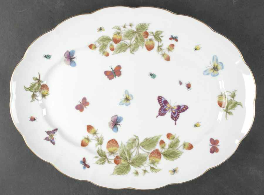 Spring Time 14" Oval Serving Platter by Royal Crown (Japan)-1