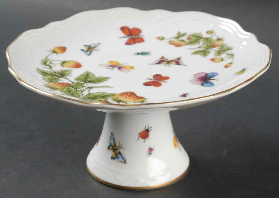 Spring Time Round Compote (Height X Width) by Royal Crown (Japan)-1