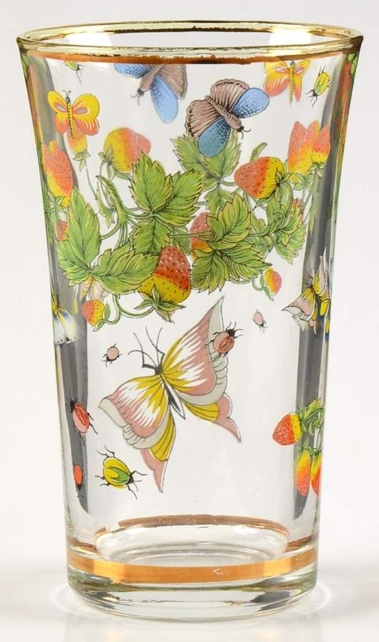 Spring Time 9 Oz Glassware Tumbler by Royal Crown (Japan)-1