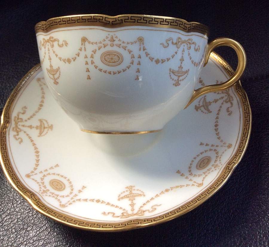 Abbess Flat Cup & Saucer Set by Royal Doulton-1