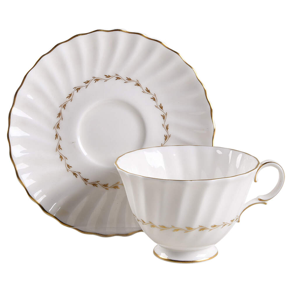 Adrian Footed Cup & Saucer Set by Royal Doulton-1