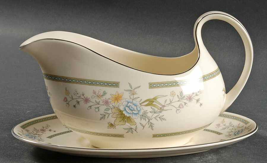 Adrienne Gravy Boat & Underplate by Royal Doulton-1