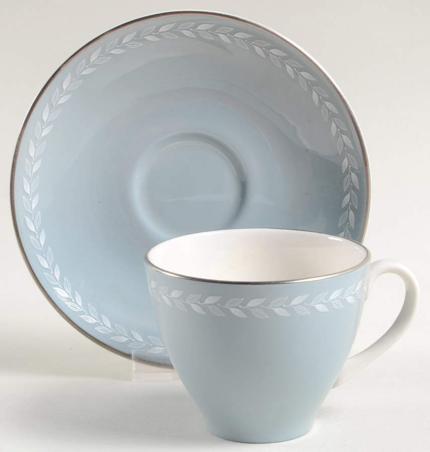 Aegean Flat Demitasse Cup & Saucer Set by Royal Doulton-1