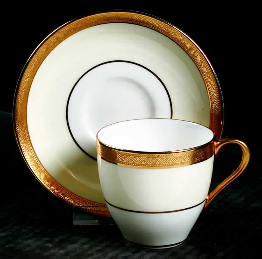 The Agincourt Flat Demitasse Cup & Saucer Set by Royal Doulton-1