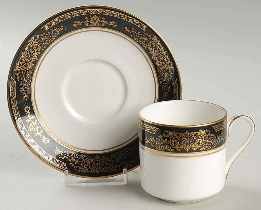 Albany Flat Demitasse Cup & Saucer Set by Royal Doulton-1