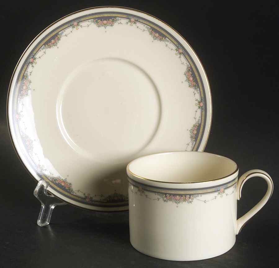 Albany Flat Cup & Saucer Set by Royal Doulton-1