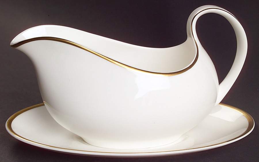 Alice (Albion Shape) Gravy Boat & Underplate by Royal Doulton-1