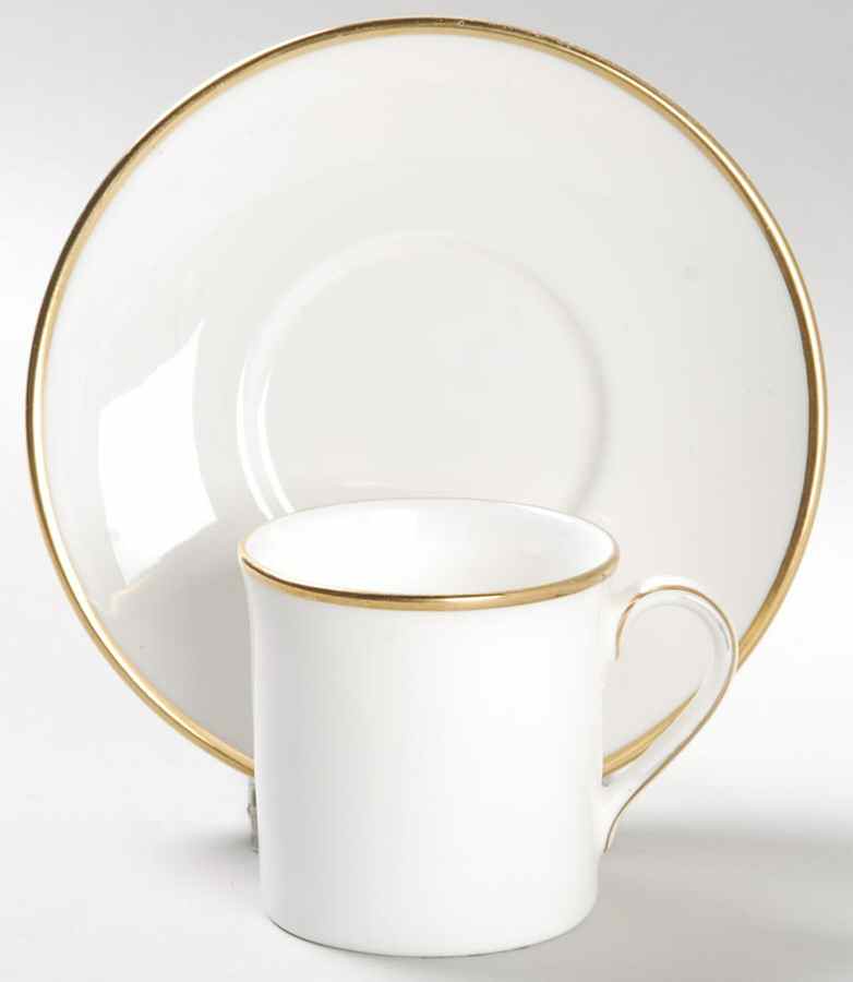Alice (Albion Shape) Flat Demitasse Cup & Saucer Set by Royal Doulton-1
