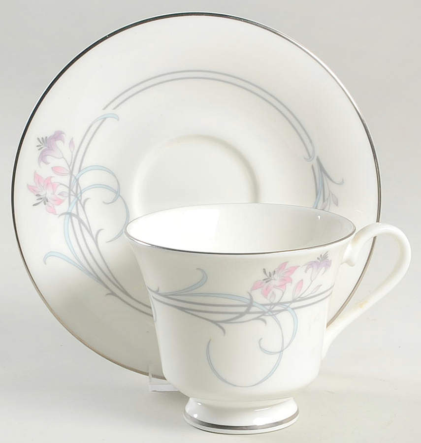Allegro Footed Cup & Saucer Set by Royal Doulton-1