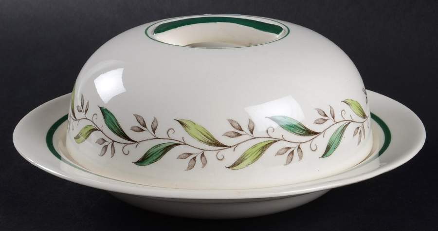 Almond Willow Round Covered Butter by Royal Doulton-1