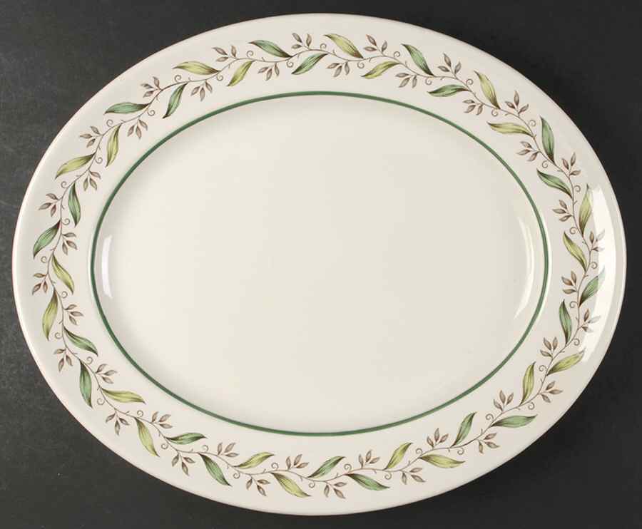 Almond Willow 17" Oval Serving Platter by Royal Doulton-1