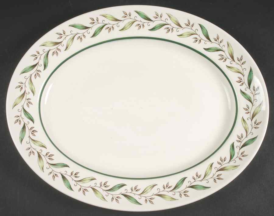 Almond Willow 15" Oval Serving Platter by Royal Doulton-1