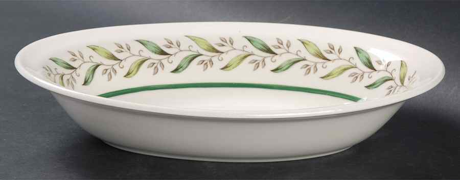 Almond Willow 9" Oval Vegetable Bowl by Royal Doulton-1