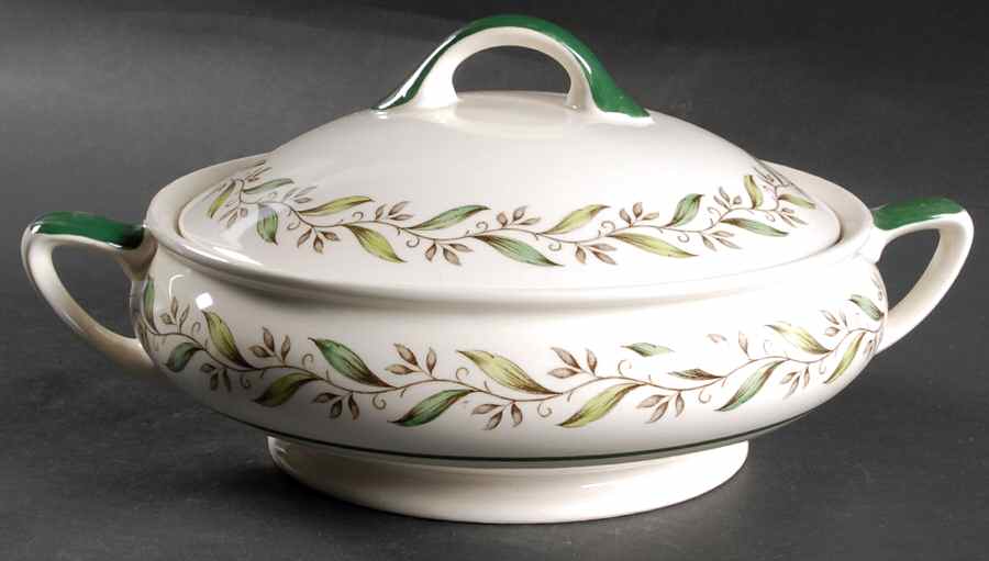 Almond Willow Round Covered Vegetable by Royal Doulton-1
