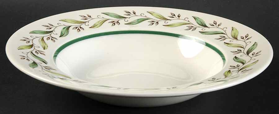 Almond Willow Rim Soup Bowl by Royal Doulton-1