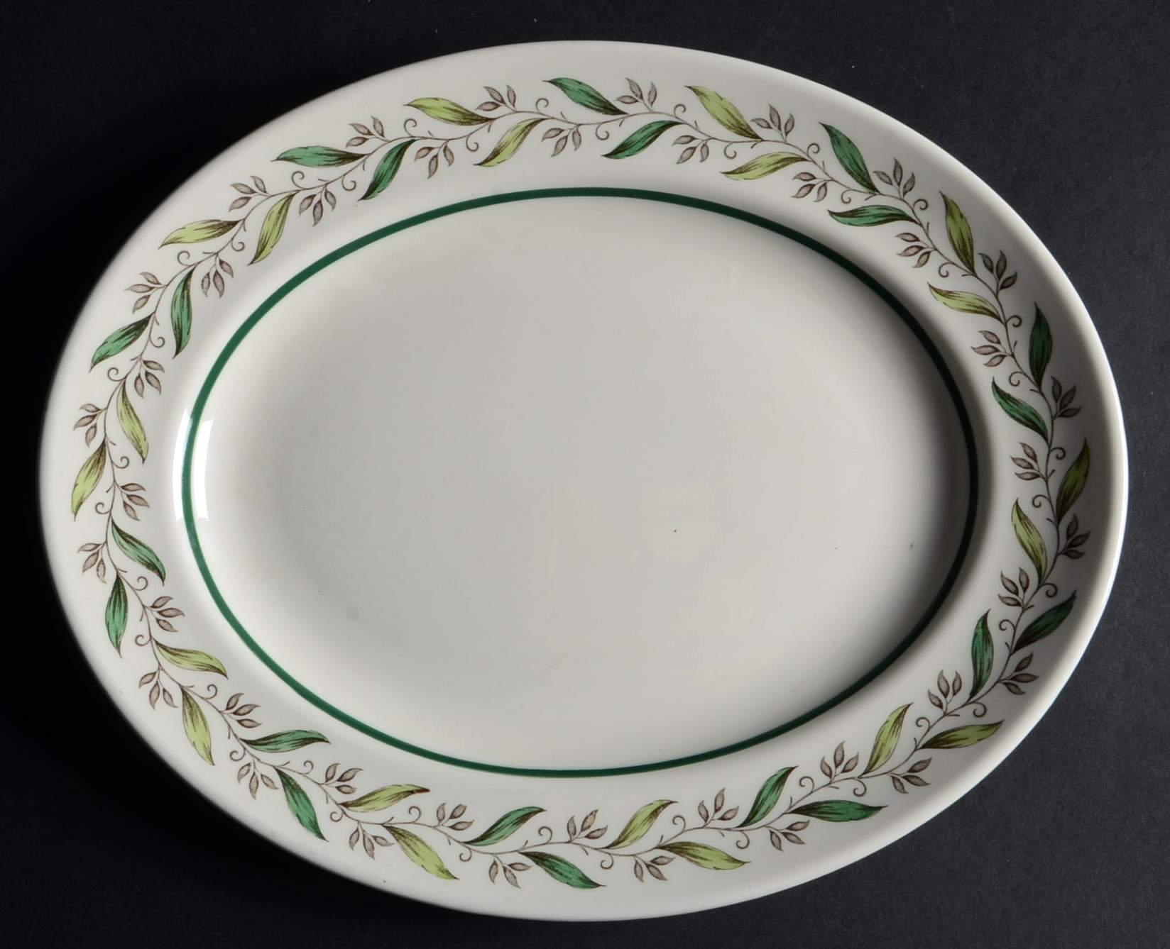 Almond Willow 10" Oval Serving Platter by Royal Doulton-1