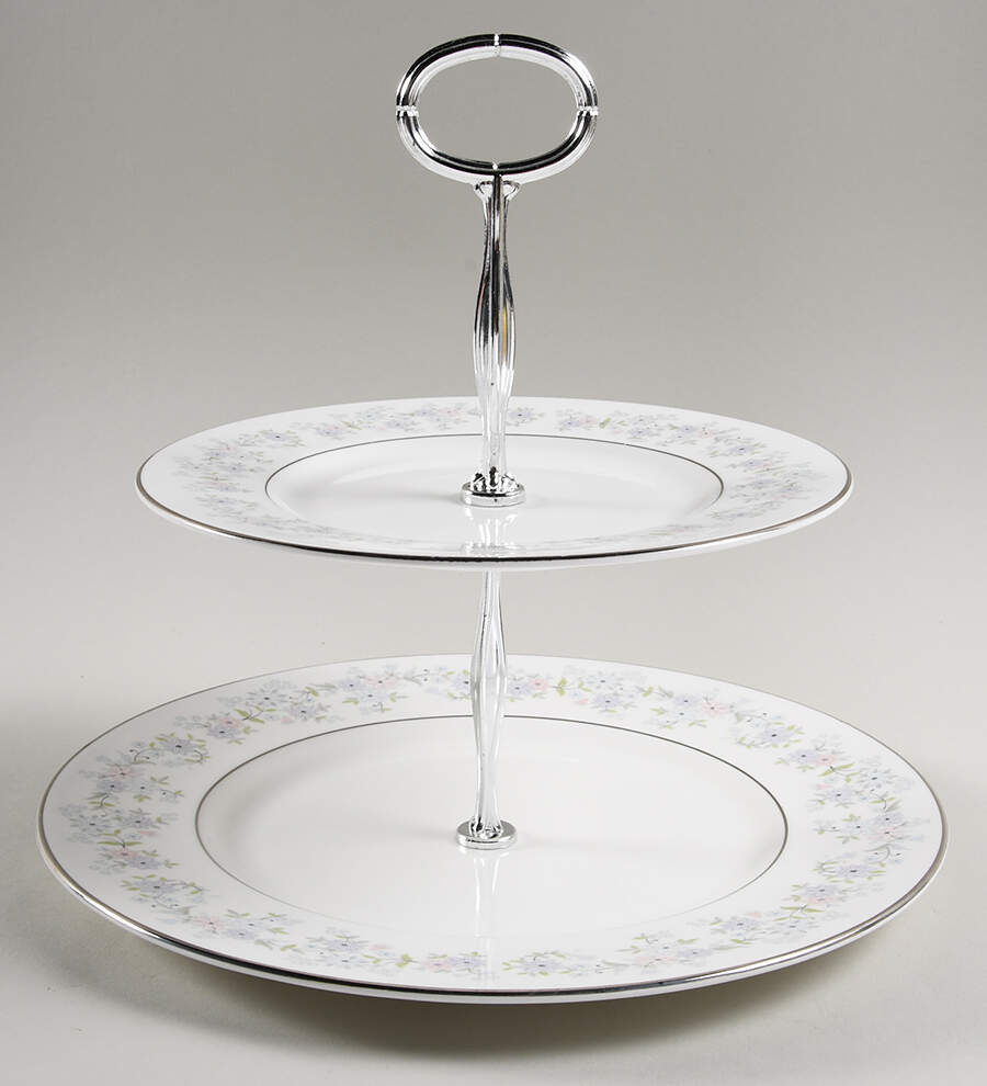 Amersham 6 5/8"-10"  2 Tiered Serving Tray (Dp, Sp) HC by Royal Doulton-1