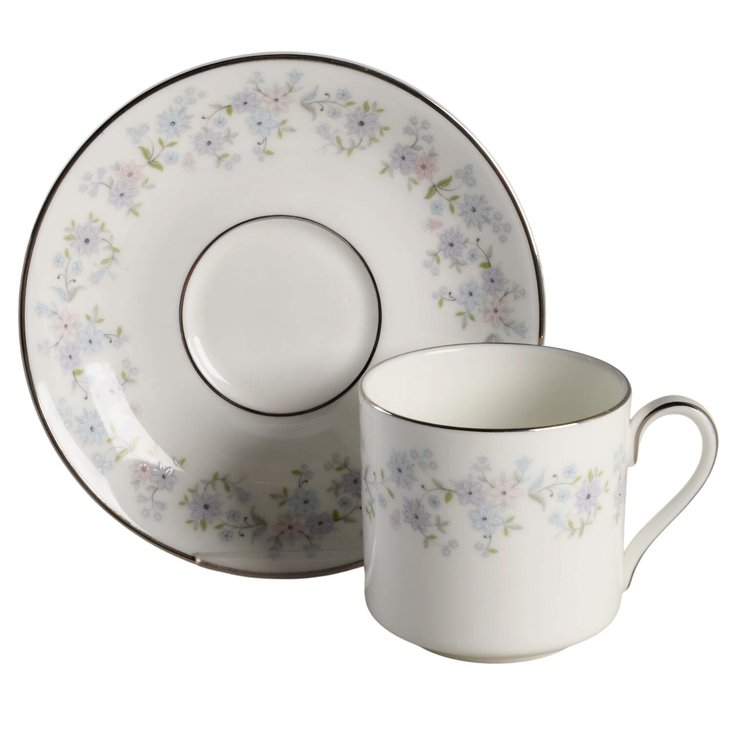 Amersham Flat Demitasse Cup & Saucer Set by Royal Doulton-1