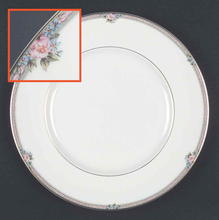 Amelia (White Background) Dinner Plate by Royal Doulton-1