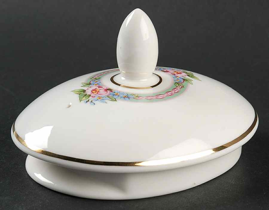 Amelia (White Background) Lid for Teapot by Royal Doulton-1