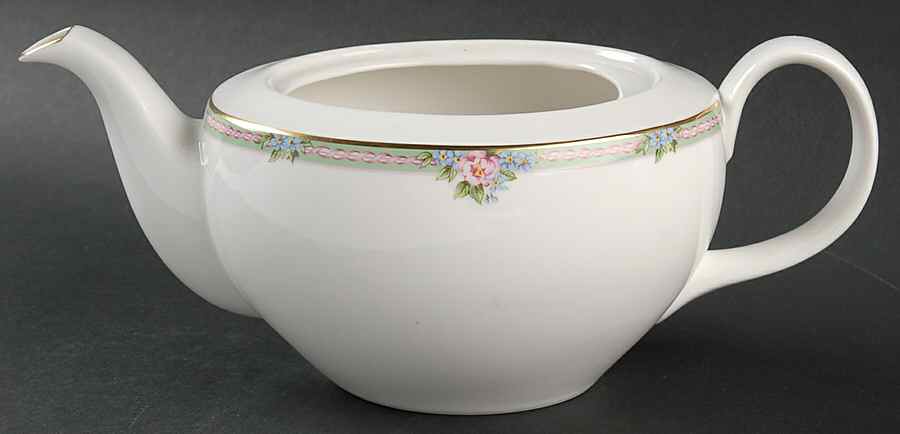 Amelia (White Background) Teapot No Lid by Royal Doulton-1