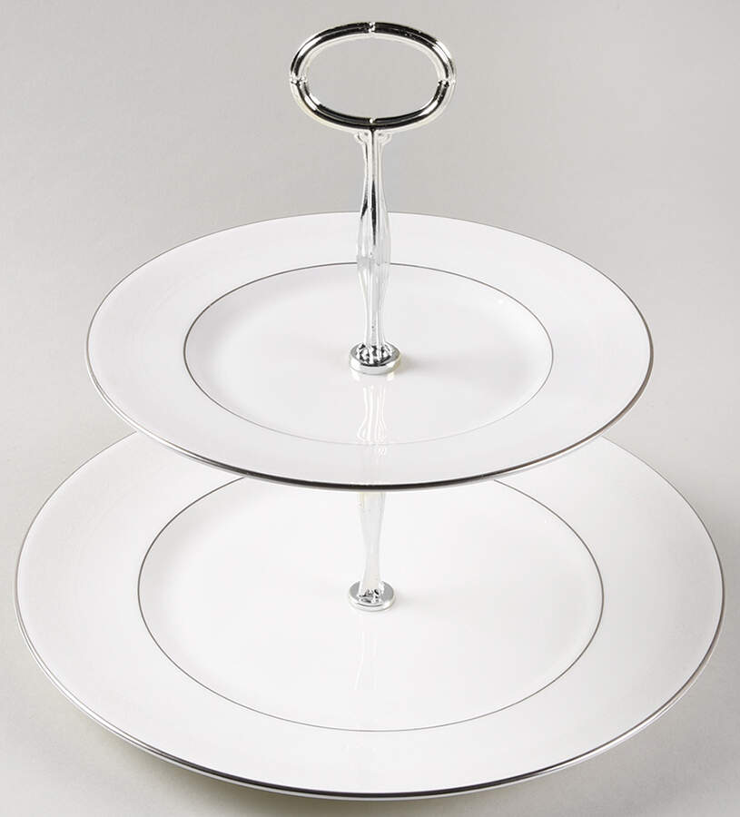 Amulet 6 5/8"-10"  2 Tiered Serving Tray (Dp, Sp) HC by Royal Doulton-1