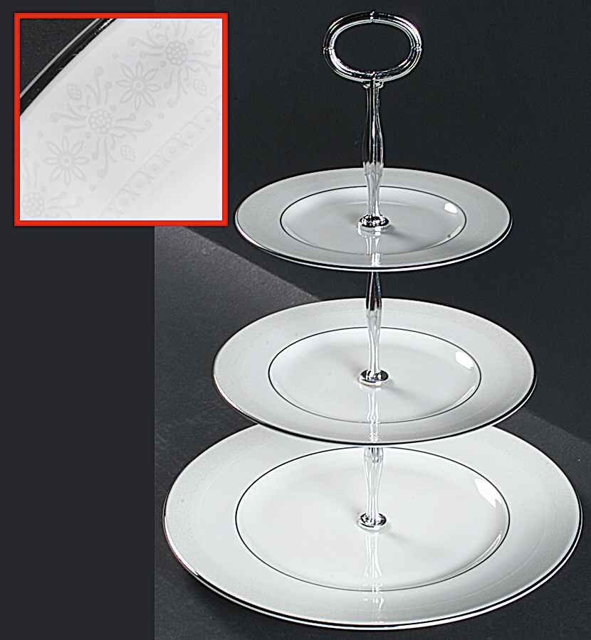 Amulet 13 7/8"-14 1/4" 3-Tiered Serving Tray(DP,SP,BB) HC by Royal Doulton-1