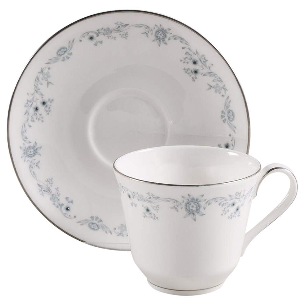 Angelique Flat Cup & Saucer Set by Royal Doulton-1