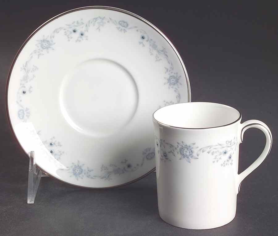 Angelique Flat Demitasse Cup & Saucer Set by Royal Doulton-1