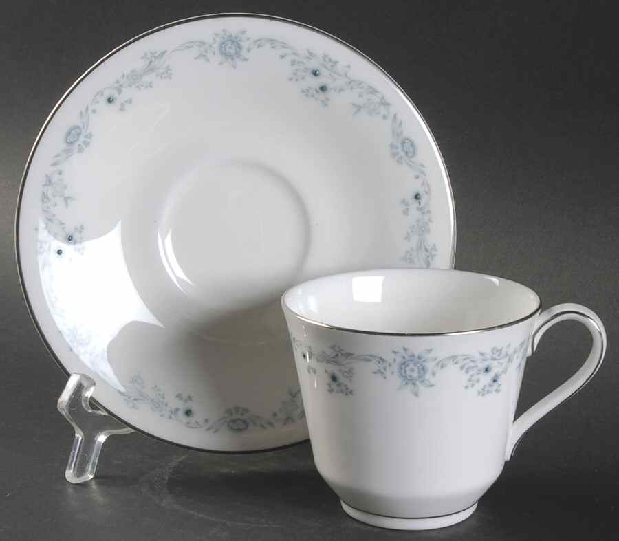 Angelique Flat Cup & Saucer Set by Royal Doulton-1
