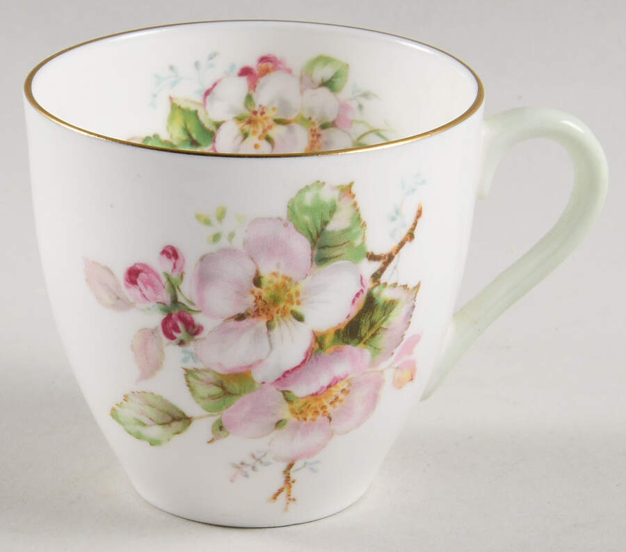 Apple Blossom Flat Demitasse Cup by Royal Doulton-1