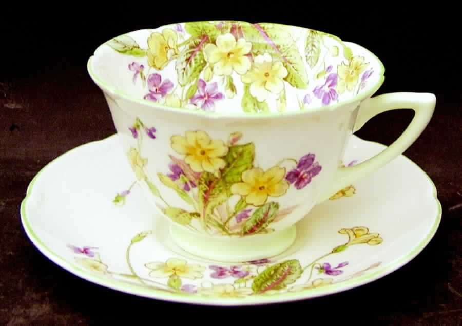 April Footed Cup & Saucer Set by Royal Doulton-1